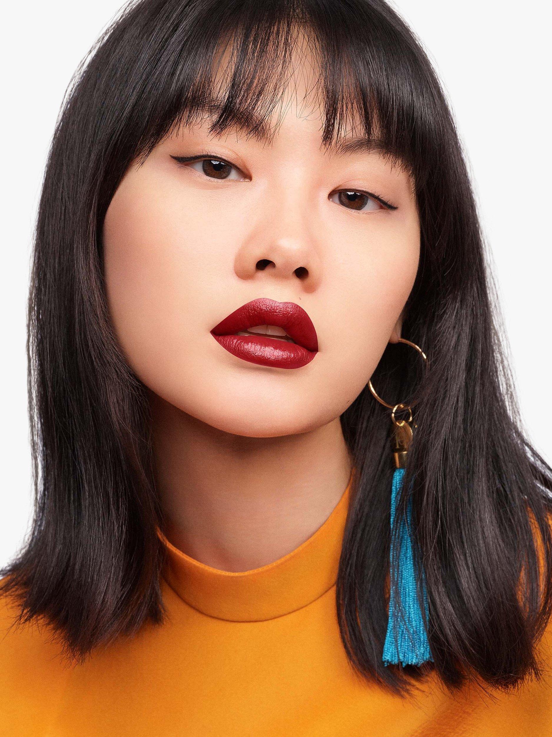 Product image 6 of 6, which shows Carolina Herrera Fabulous Kiss Lipstick Satin Refill, 314 Red Dance