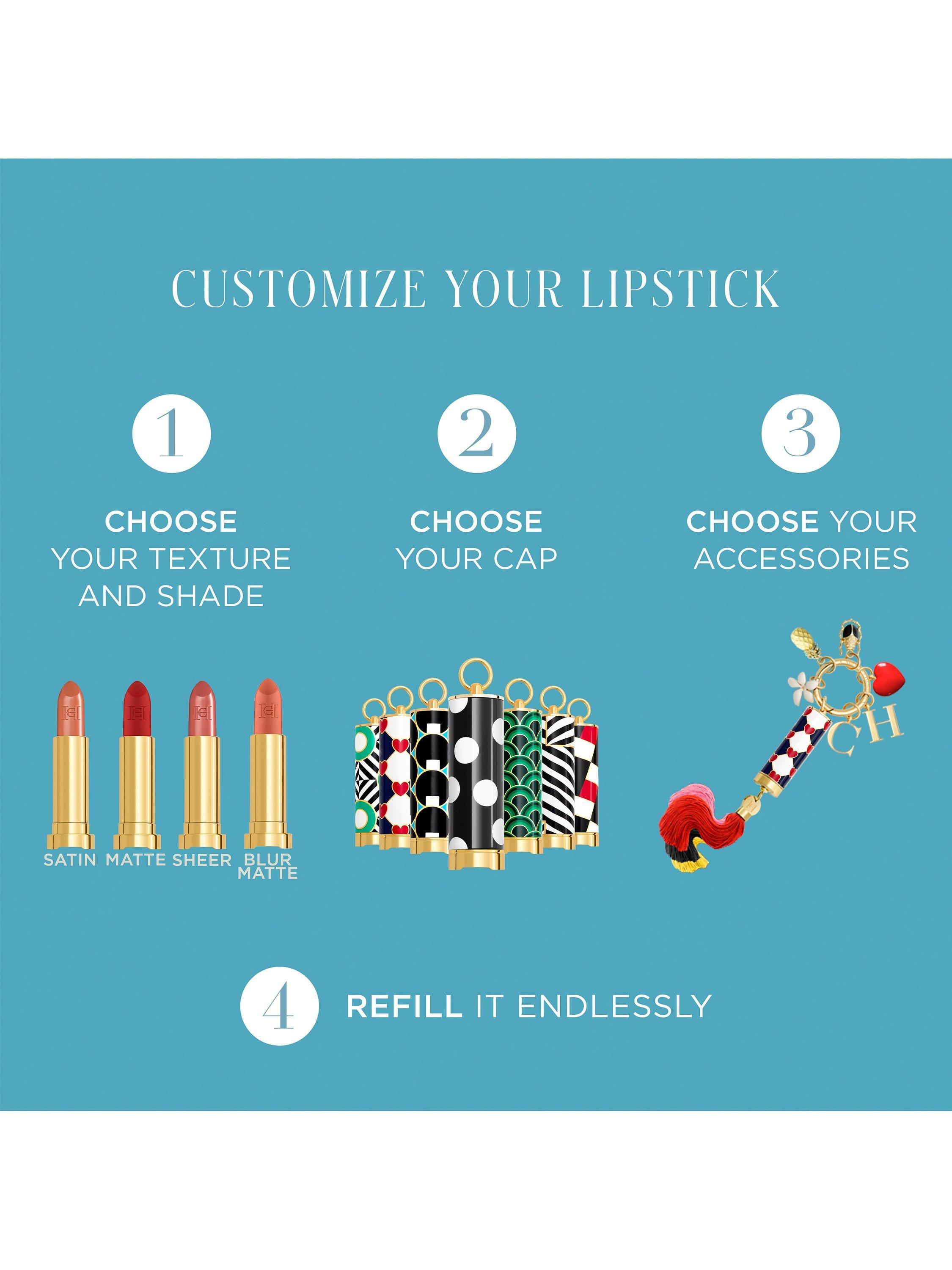Product image 4 of 8, which shows Carolina Herrera Fabulous Kiss Lipstick Satin Refill, 342 Moka Craze