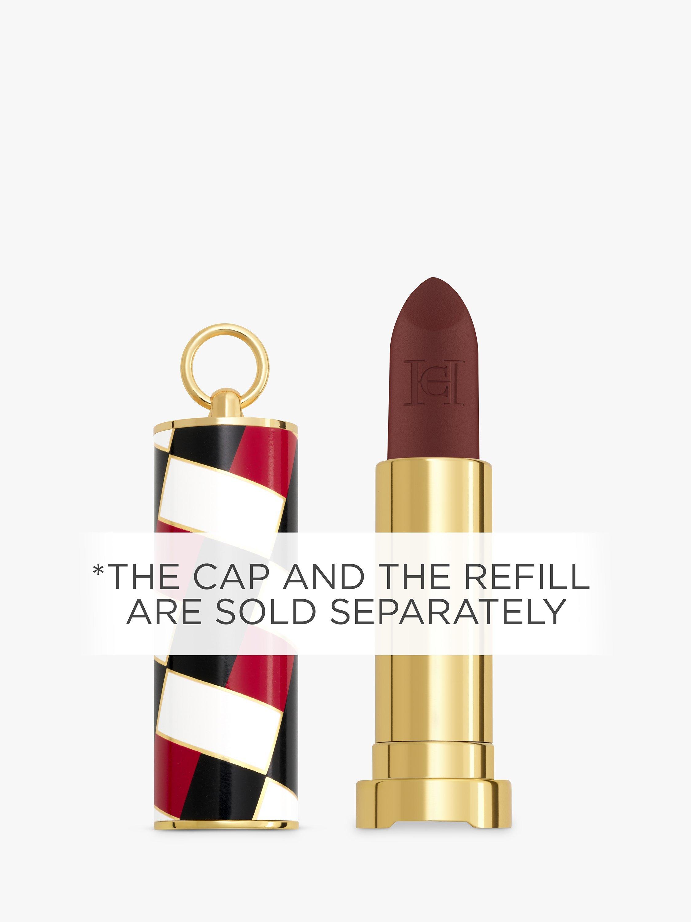 Product image 4 of 8, which shows Carolina Herrera Fabulous Kiss Lipstick Matte Refill, 417 Red Obsession