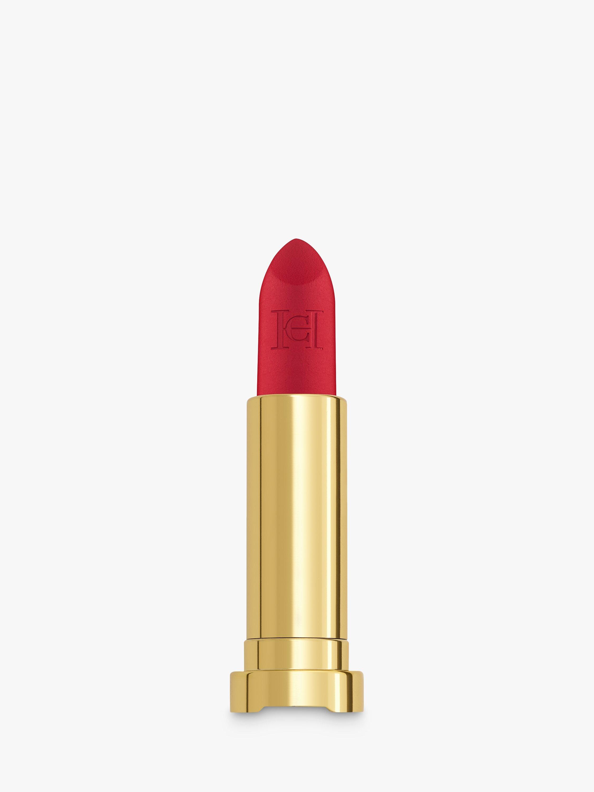 Product image 1 of 8, which shows Carolina Herrera Fabulous Kiss Lipstick Matte Refill, 410 Red Alegria