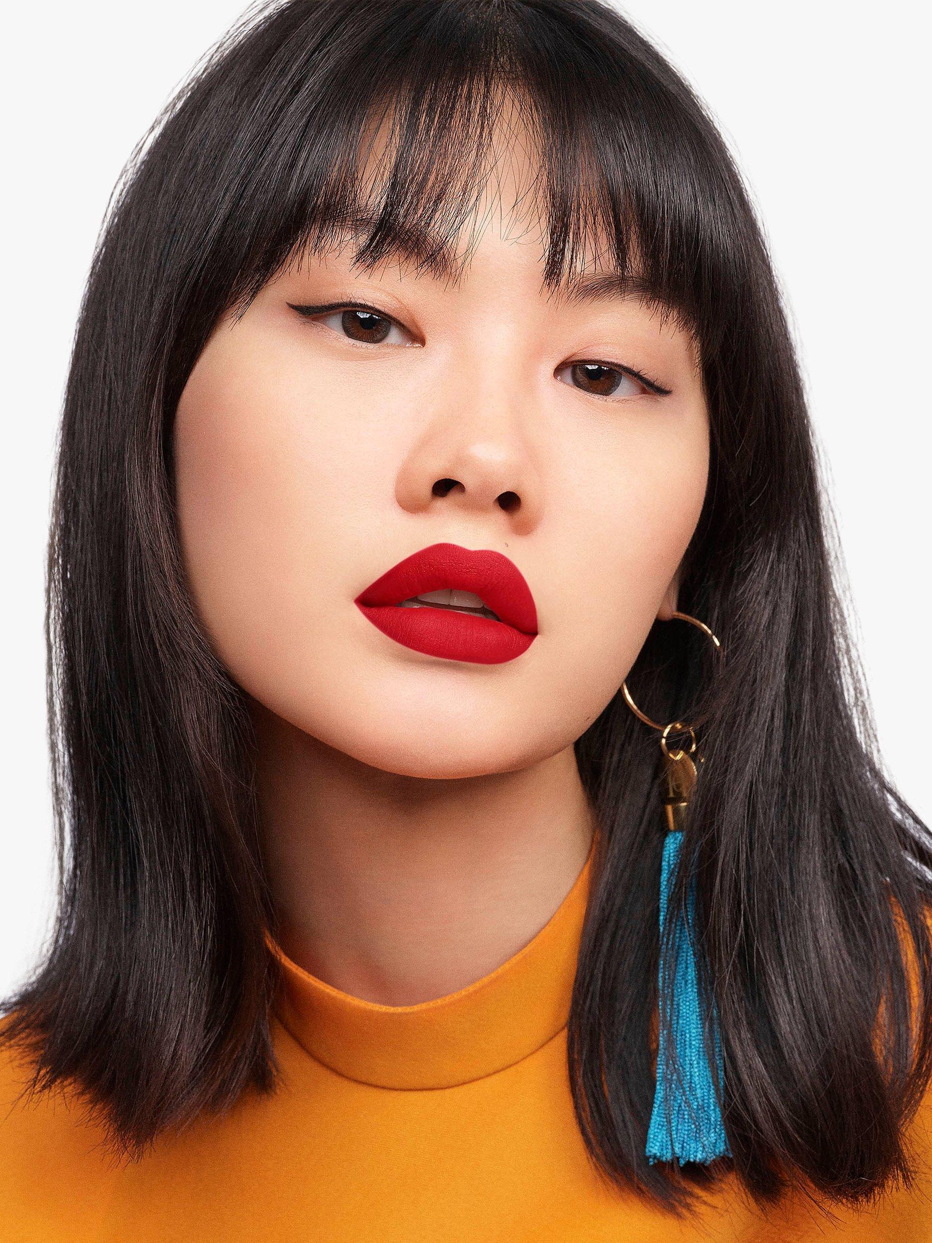 Product image 5 of 8, which shows Carolina Herrera Fabulous Kiss Lipstick Matte Refill, 410 Red Alegria