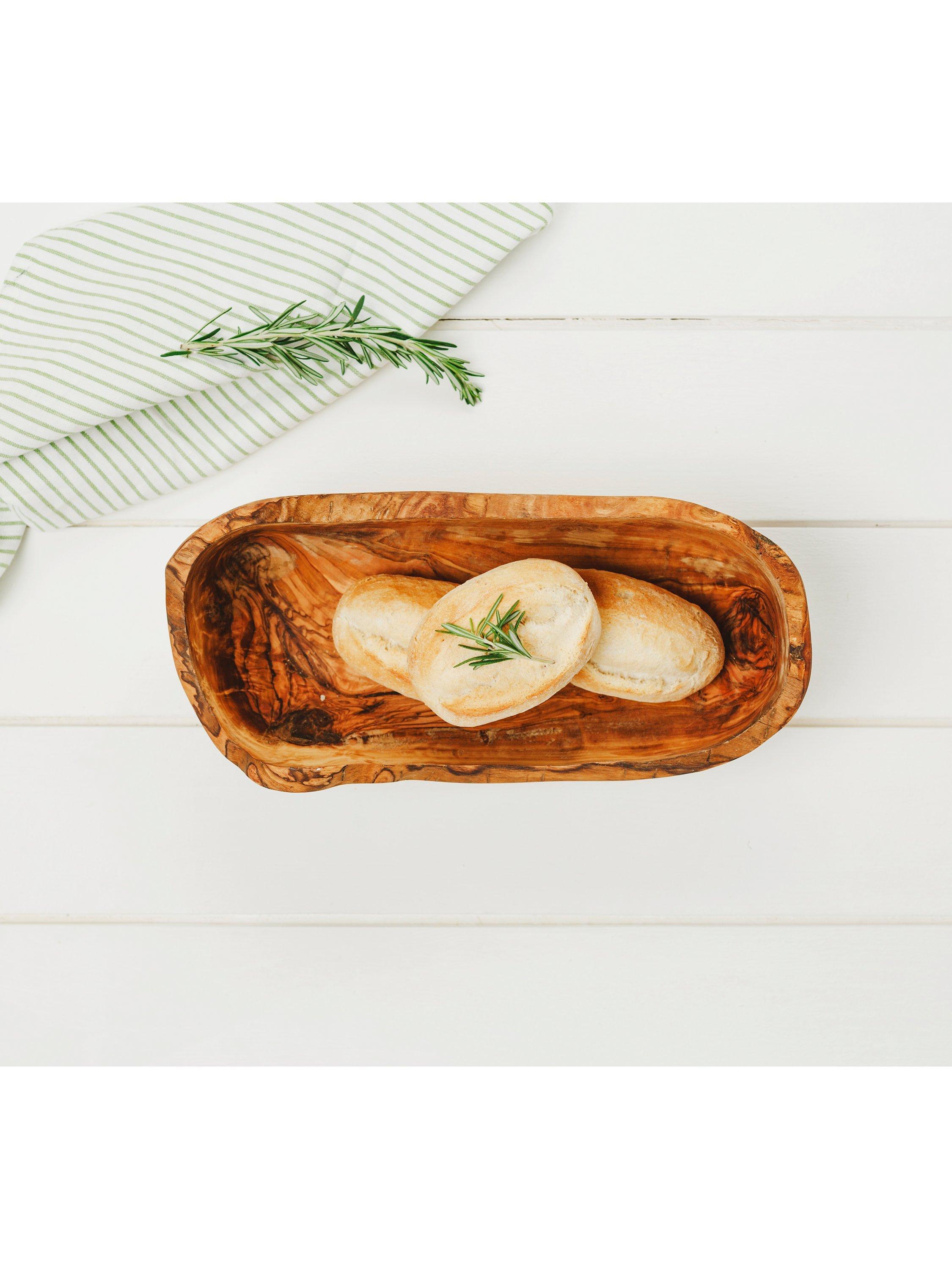 Selbrae House Olive Wood Serving Bowl, 37cm, Natural