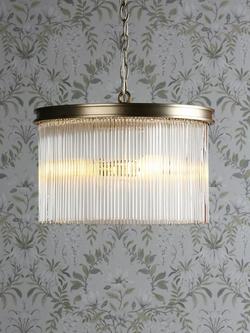 Laura Ashley Manon Glass Rod Ceiling Light, Champagne, Champagne