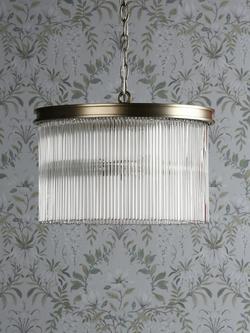 Laura Ashley Manon Glass Rod Ceiling Light, Champagne - view 2, Champagne