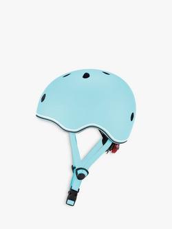 Globber GO•UP Kids' Scooter Helmet with Lights - view 2, Pastel Blue