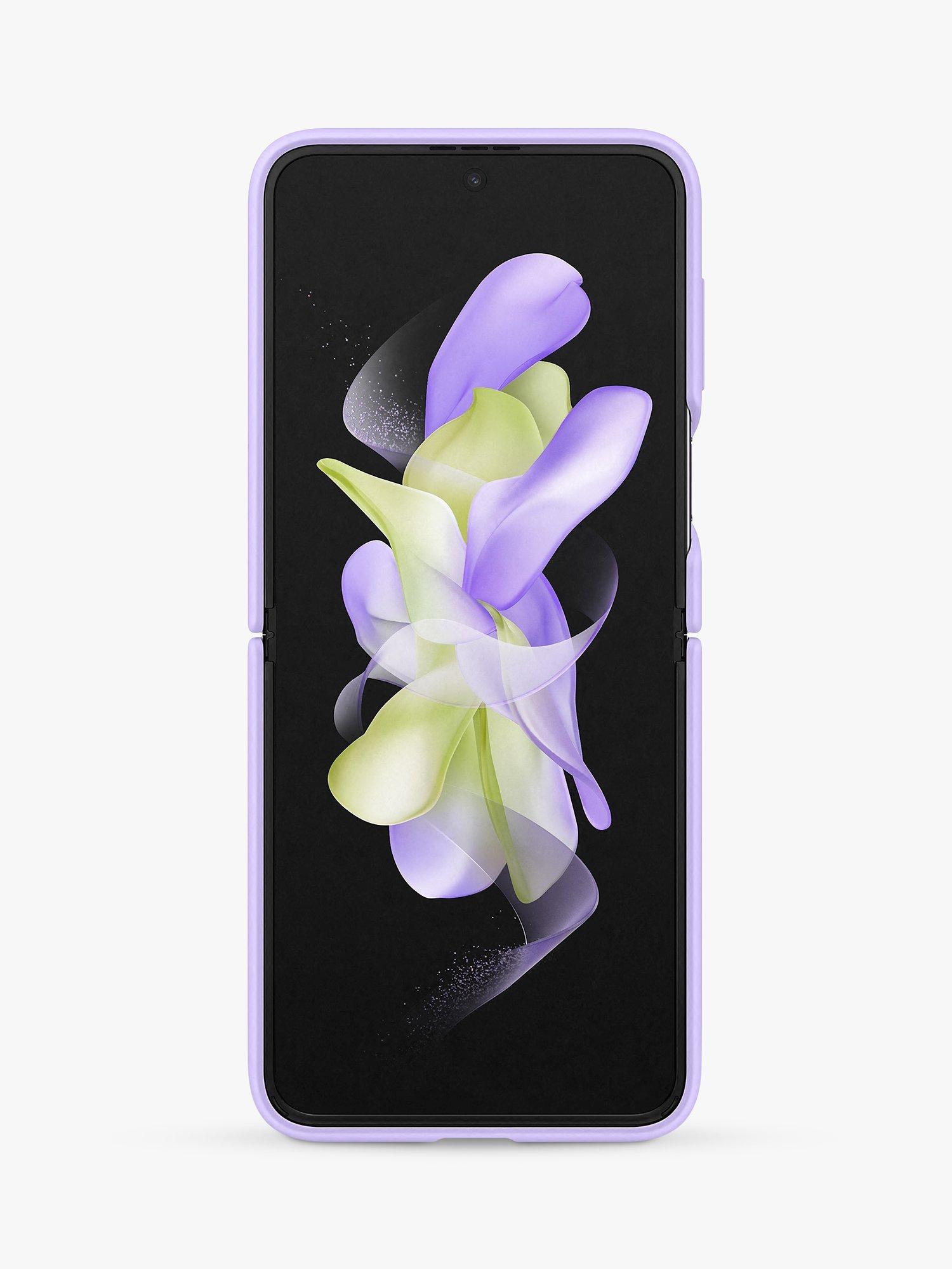 Samsung Silicone Cover with Ring for Galaxy Z Flip4, Bora Purple