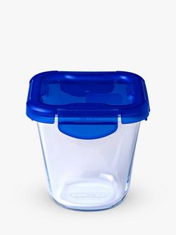 Pyrex Cook & Go Glass Snack Pot Container with Plastic Lid, 800ml, Clear - view 2, Clear