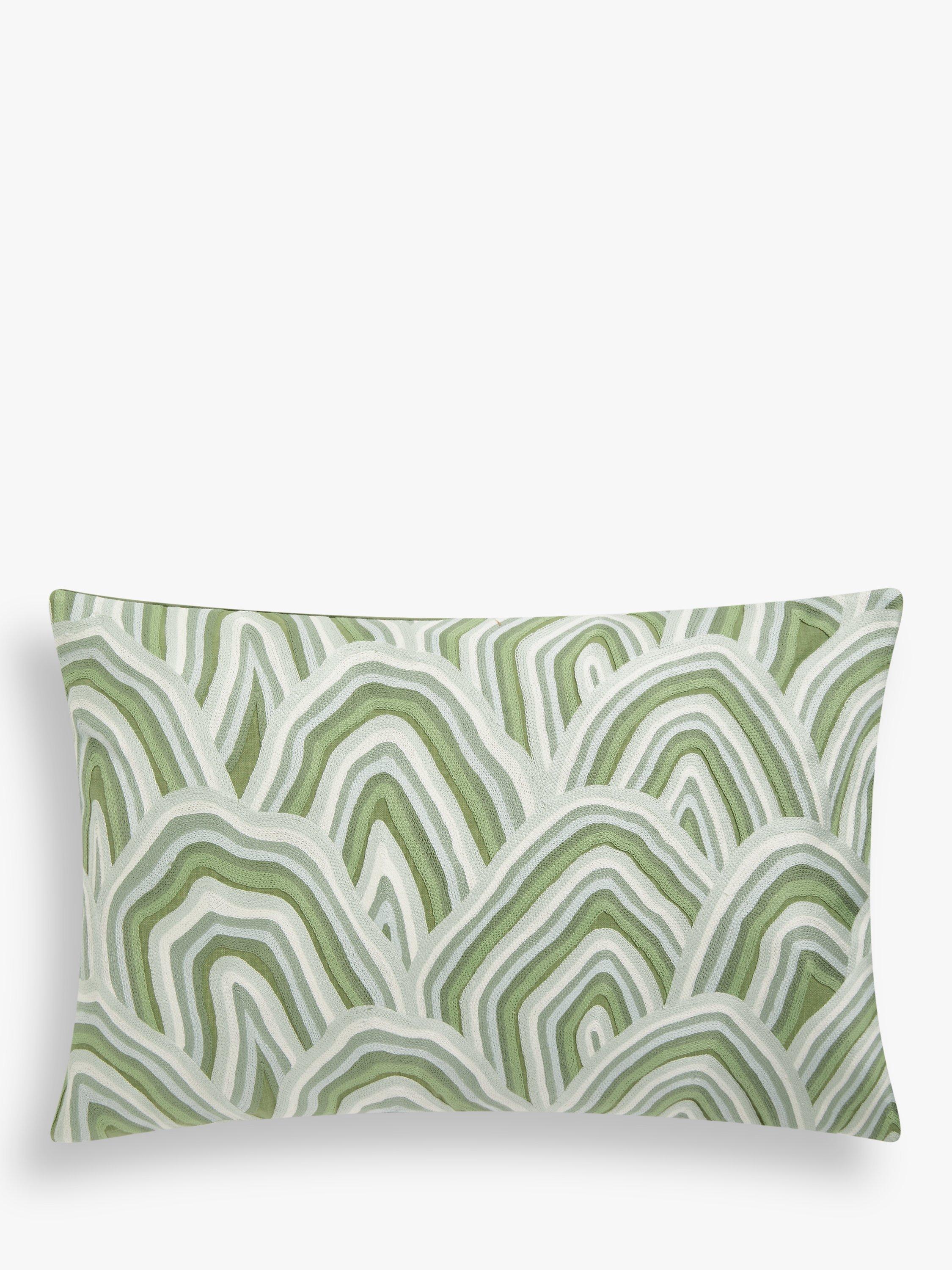 Harlequin Kumo Abstract Cushion, Seagrass