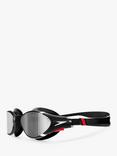 Speedo Biofuse 2.0 Swimming Goggles, Black/Red/Chrome