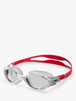 Speedo Biofuse 2.0 Swimming Goggles - view 2, Fed Red/Silver/Clear