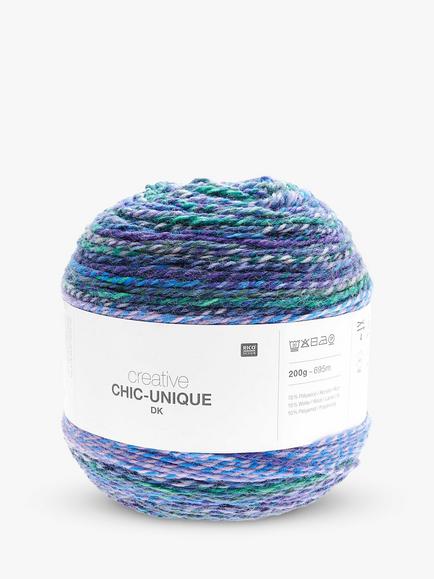 Rico Design Creative Chic Unique Yarn, 200g, Aqua
