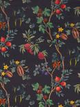Osborne & Little Orchard Velvet Furnishing Fabric, Midnight