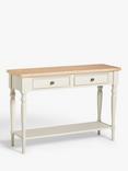 John Lewis Foxmoor Console Table, FSC-Certified, Oak & Cream