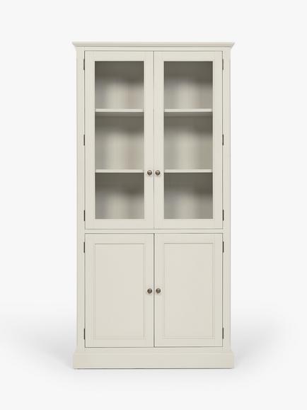 John Lewis Foxmoor Display Cabinet, FSC-Certified, Oak/Natural, Oak & Cream