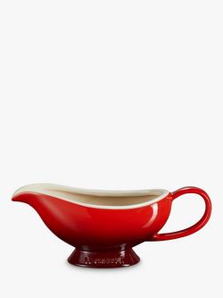 Le Creuset Stoneware Gravy Boat, 460ml, Cerise