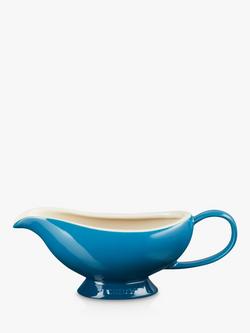 Le Creuset Stoneware Gravy Boat, 460ml, Deep Teal
