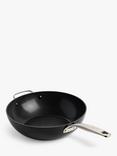 GreenPan Copenhagen Hard Anodised Ceramic Non-Stick Wok, 30cm
