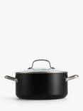 GreenPan Copenhagen Hard Anodised Ceramic Non-Stick Casserole & Lid, 24cm