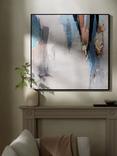 John Lewis Hand-Painted Framed Canvas, 100 x 100cm, Copper/Blue