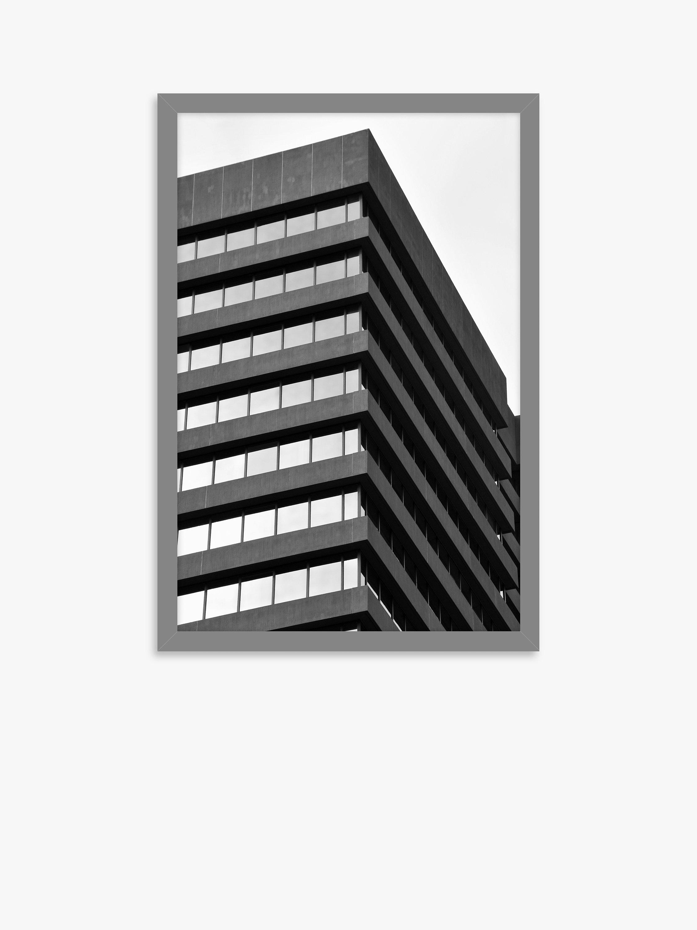John Lewis Phil Openshaw 'Pinnacle Building' Framed Photographic Print, 63.5 x 43.5cm, Black/White