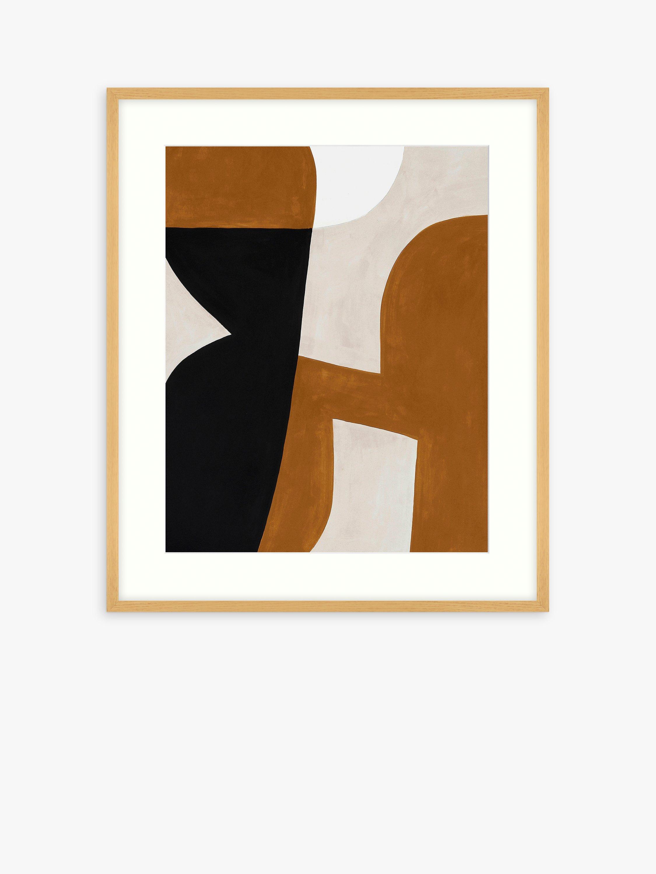 John Lewis Berit Mogensen Lopez 'Connected' Framed Print & Mount, 62 x 52cm, Brown/Multi