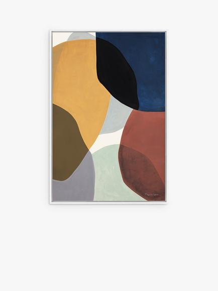 John Lewis Berit Mogensen Lopez 'Overlap' Framed Canvas Print, 94 x 64cm, Multi, Multi