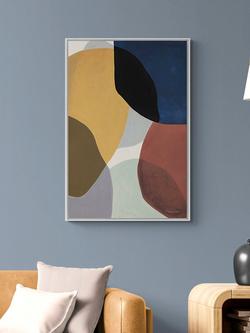 John Lewis Berit Mogensen Lopez 'Overlap' Framed Canvas Print, 94 x 64cm, Multi - view 2, Multi