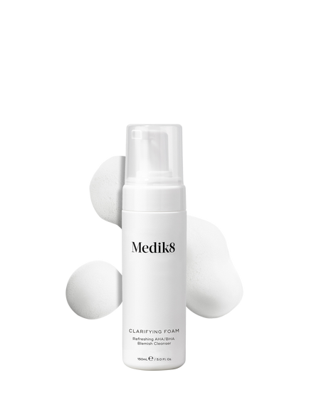 Medik8 Clarifying Foam Refreshing AHA/BHA Blemish Cleanser, 150ml, 