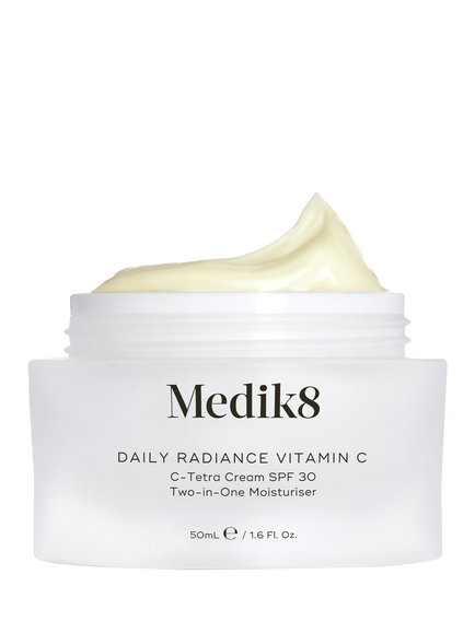 Medik8 Daily Radiance Vitamin C C-Tetra Cream SPF 30 Two-in-One Moisturiser, 50ml, 