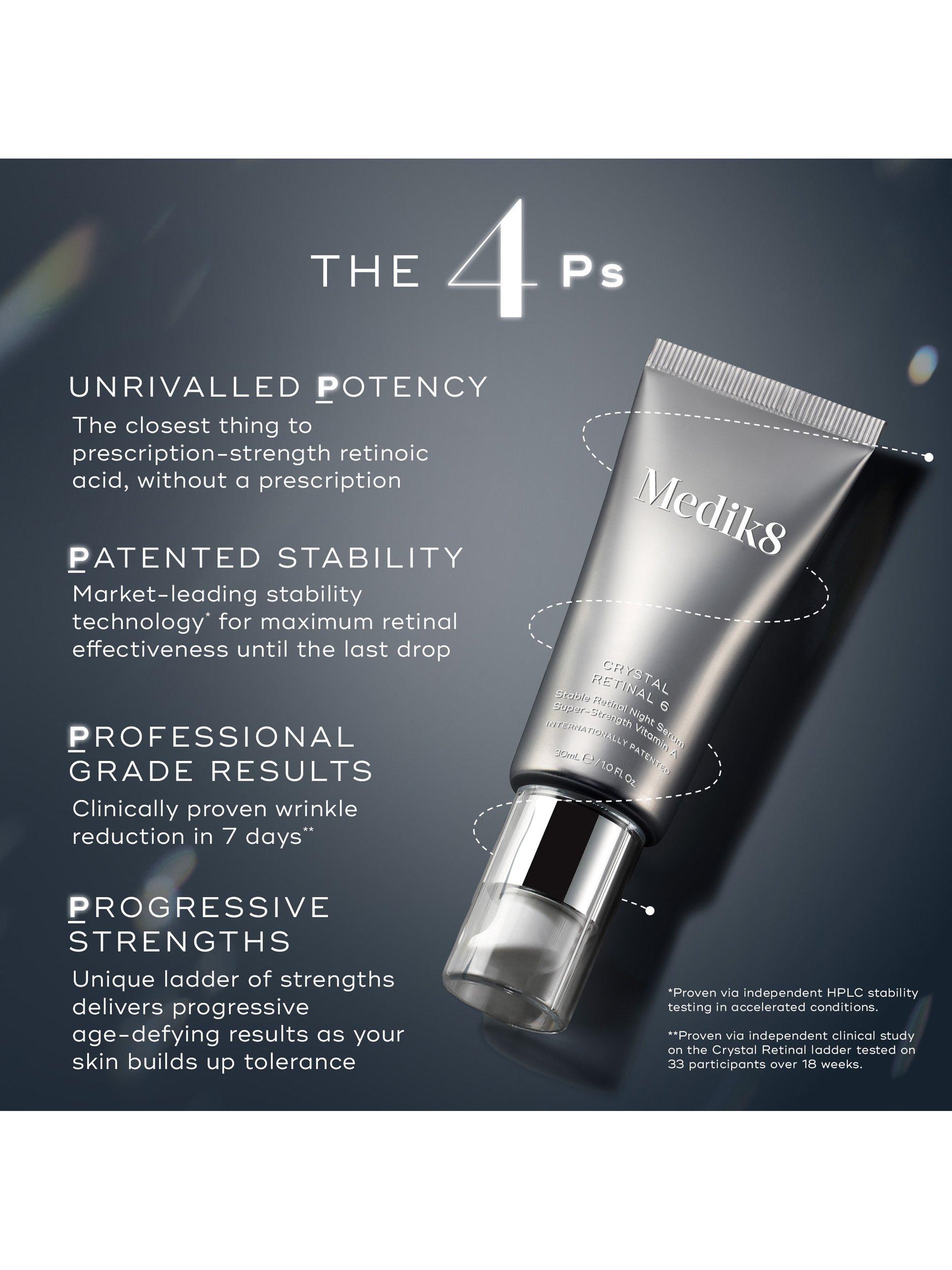 Product image 4 of 7, which shows Medik8 Crystal Retinal 1 Stable Retinal Night Serum Vitamin A, 30ml