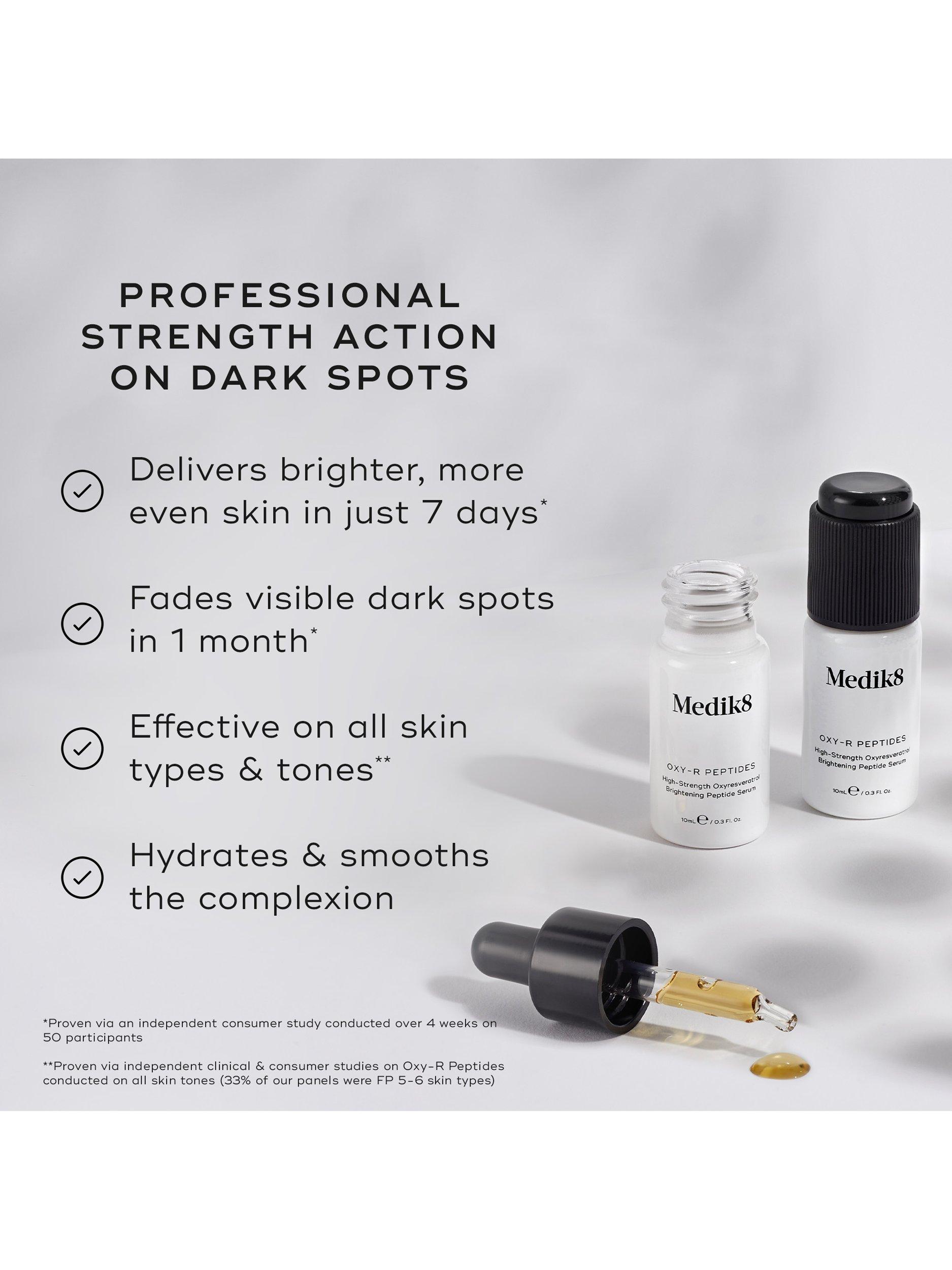 Product image 2 of 6, which shows Medik8 Oxy-R Peptides High-Strength Oxyresveratrol Brightening Peptide Serum, 2 x 10ml