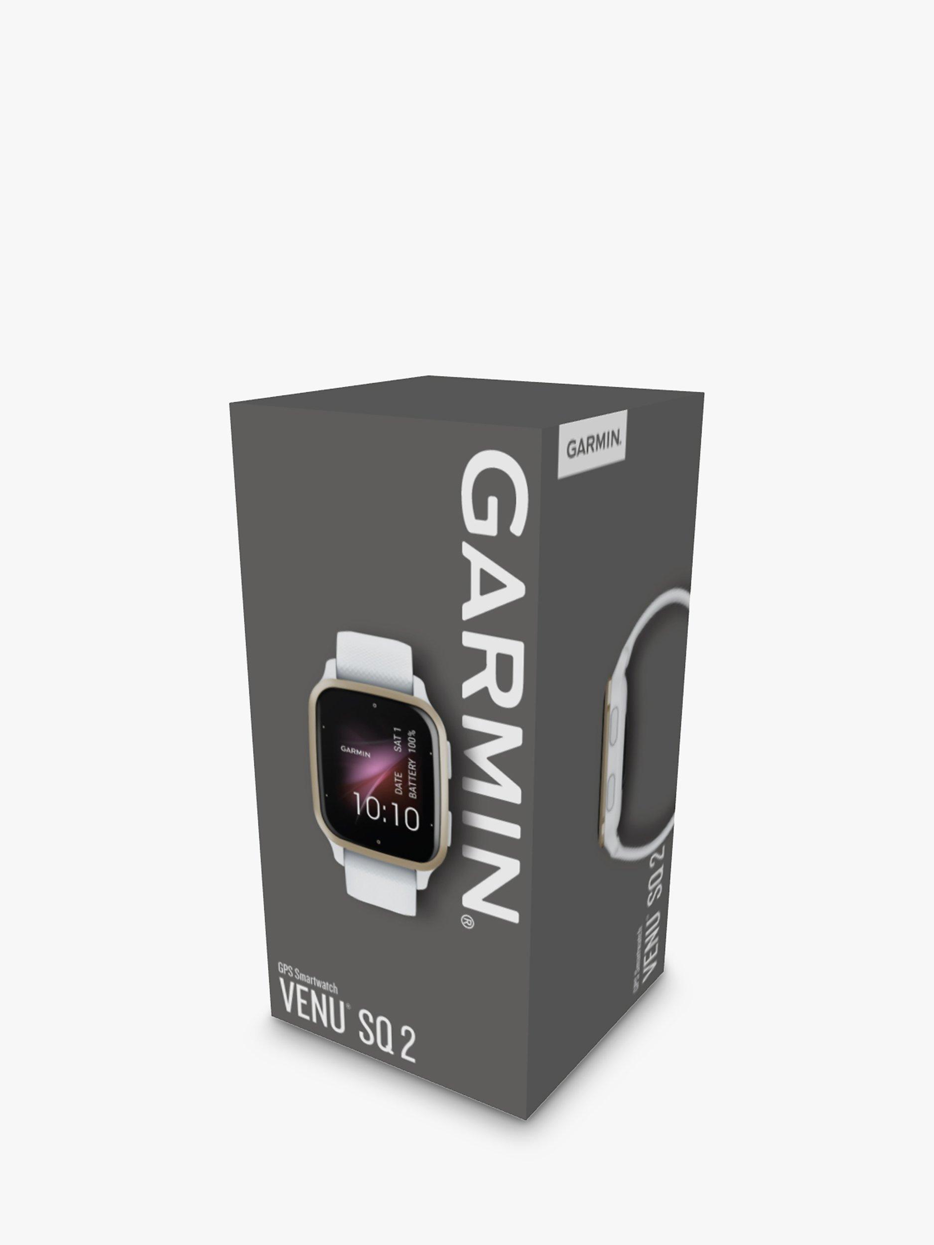 GARMIN -  【美品】 GARMIN VENU SQ 2 WHITE/CREAM GOLD Garmin Venu Sq 2 GPS Fitness Smartwatch (Cream Gold Aluminum
