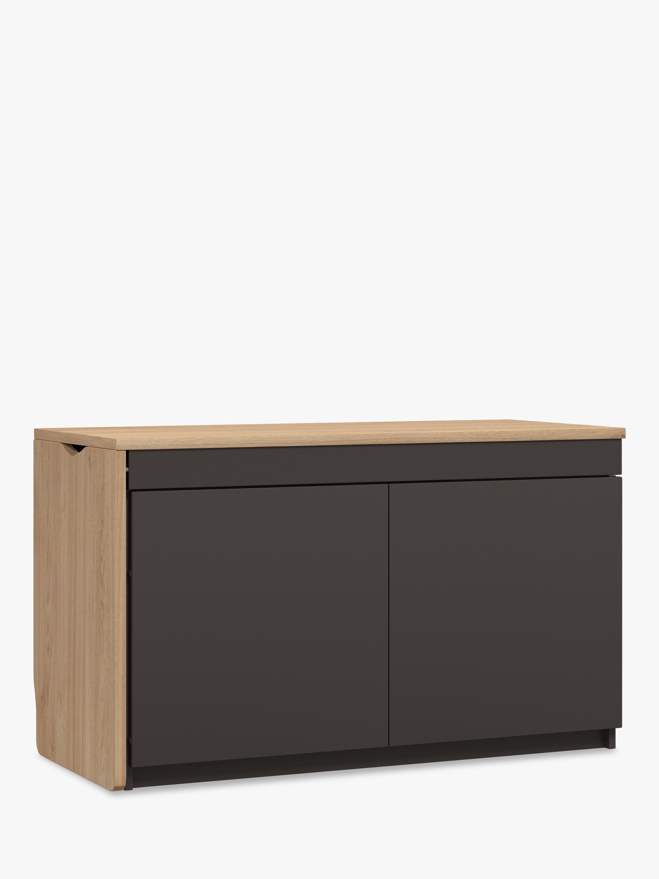 Bisley Hideaway Swing Sideboard with Left Hand Desk & Power Sockets