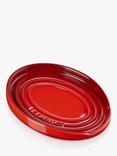 Le Creuset Oval Stoneware Spoon Rest, Cerise