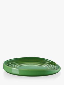 Le Creuset Oval Stoneware Spoon Rest - view 2, Bamboo