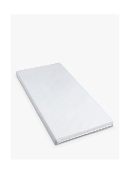 John Lewis Basic Fibre Cotbed Mattress, 140 x 70cm, White