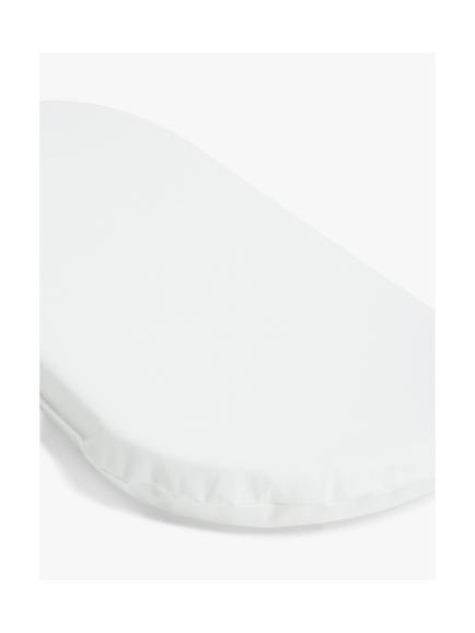 John Lewis Basic Fibre Moses Basket Mattress, 74 x 28cm - view 2, White