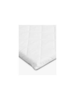 John Lewis Premium Fibre Crib Mattress, 84 x 40cm, White