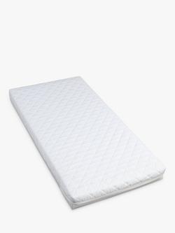John Lewis Premium Fibre Cotbed Mattress, 140 x 70cm, White