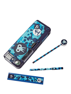 Tinc Tonkin Snap Filled Pencil Case, Blue, Blue