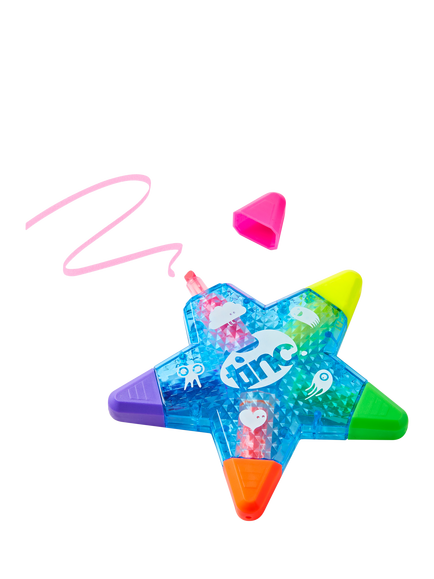 Tinc Star Highlighter Pen, Multi, Multi
