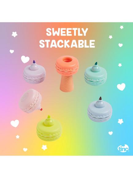 Tinc Macaroon Stacking Highlighter Pens - view 2, Multi