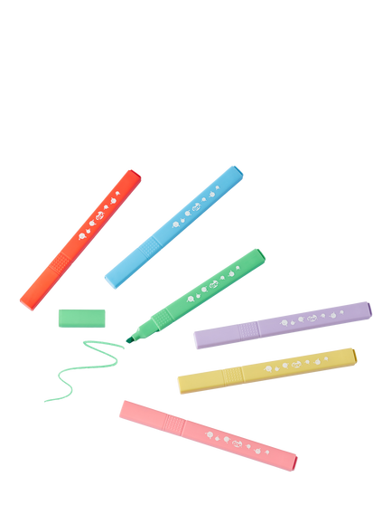 Tinc Pastel Highlighters, Multi, Pack of 6 - view 2, Multi