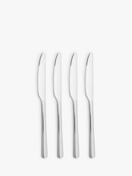 John Lewis ANYDAY Orbit Stainless Steel Table Knives, Set of 4, Silver