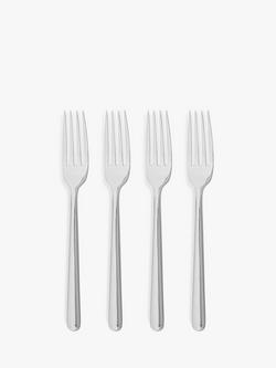 John Lewis ANYDAY Orbit Stainless Steel Table Forks, Set of 4, Silver