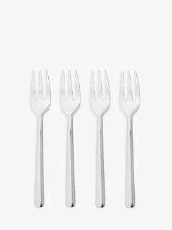 John Lewis ANYDAY Orbit Stainless Steel Pastry Forks, Set of 4, Silver