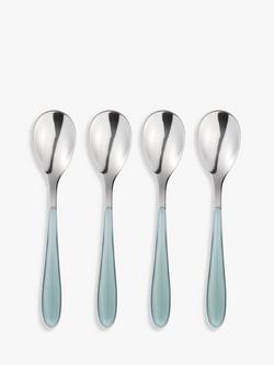 John Lewis Studio Teaspoons, Set of 4, Green