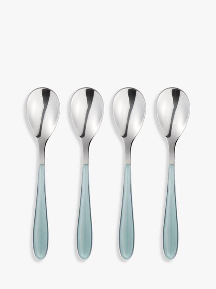 John Lewis Studio Teaspoons, Set of 4, Green