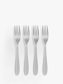 John Lewis Studio Table Forks, Set of 4, Grey