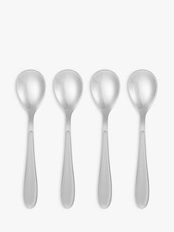 John Lewis Studio Dessert Spoons, Set of 4, Grey